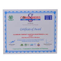 Certificate by Consumers Association of Pakistan for Consumers Choice Award in 2012